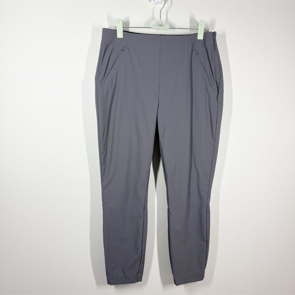 Duluth Trading‎ Co Women's Flexcellent Skinny Leg Ankle Pants Size 8 Short Gray
